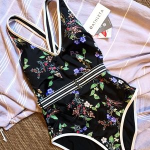 NWT Athleta Floral One Piece M